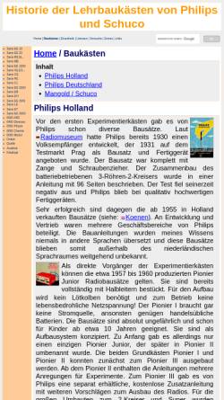 Vorschau der mobilen Webseite norbert.old.no, Philips/Schuco Experimentiersystem
