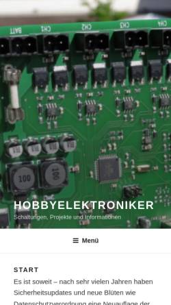 Vorschau der mobilen Webseite hobbyelektroniker.de, Smatlok Hobby Elektronik