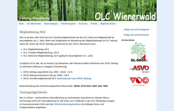 Vorschau von www.olc-wienerwald.at, OLC Wienerwald