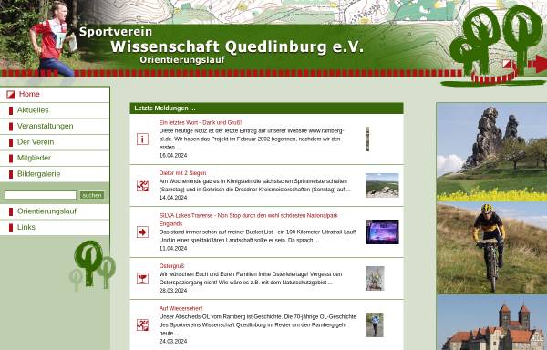 Vorschau von www.ramberg-ol.de, SV Wissenschaft Quedlinburg e.V.