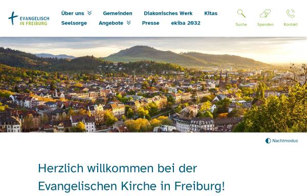 Vorschau von www.evangelisch-in-freiburg.de, Evangelischer Kirchenbezirk Freiburg