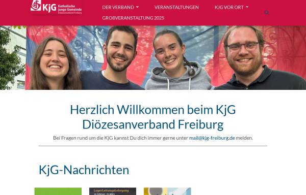 Vorschau von www.kjg-freiburg.de, Katholische junge Gemeinde Freiburg (KjG)