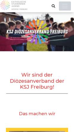 Vorschau der mobilen Webseite ksj-freiburg.de, Katholische Studierende Jugend (KSJ)