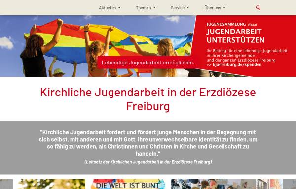Vorschau von www.kja-freiburg.de, Kirchliche Jugendarbeit in der Erzdiözese Freiburg