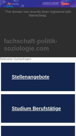 Vorschau der mobilen Webseite fachschaft-politik-soziologie.com, Fachschaft Politik an der Universität Bonn