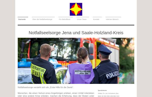 Vorschau von www.nfs-jena.de, Institut für Notfallseelsorge und Krisenintervention Jena