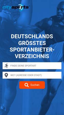 Vorschau der mobilen Webseite www.citysports.de, citysports