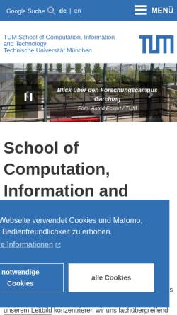 Vorschau der mobilen Webseite www.rcs.ei.tum.de, Lehrstuhl für Realzeit-Computersysteme