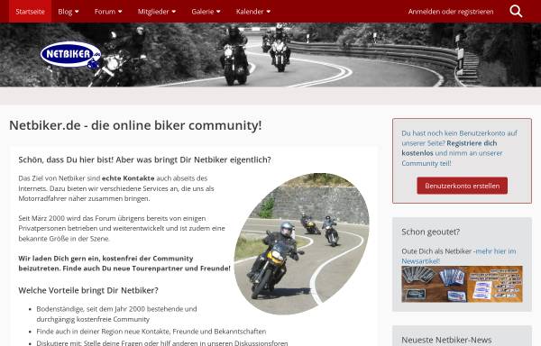 Vorschau von www.netbiker.de, Netbiker.de