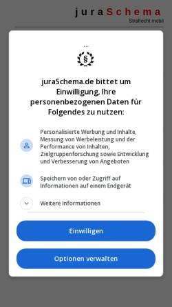Vorschau der mobilen Webseite juraschema.de, juraschema.de