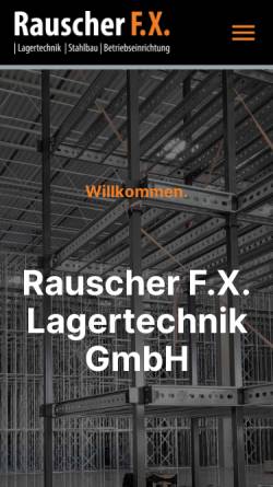 Vorschau der mobilen Webseite www.rauscher-fx.de, F.X. Rauscher KG