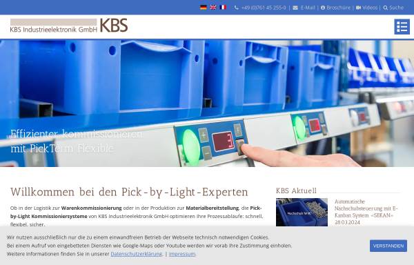 Vorschau von www.kbs-gmbh.de, KBS Industrieelektronik GmbH