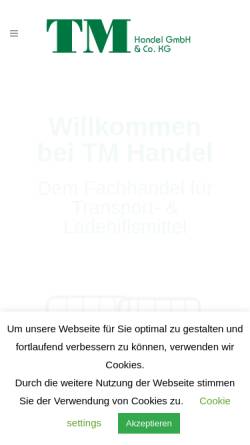 Vorschau der mobilen Webseite www.tm-rolli.de, TM Handel GmbH