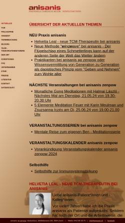 Vorschau der mobilen Webseite www.anisanis.ch, Anisanis