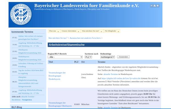 Vorschau von www.ag-bavaria.de, Genealogische ArbeitsGemeinschaft Bavaria