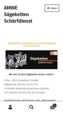 Vorschau der mobilen Webseite www.billig-baugeraete.de, Amwe, Sven Scheiblich