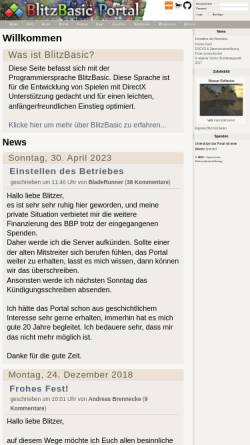 Vorschau der mobilen Webseite www.blitzforum.de, BlitzBasic-Portal