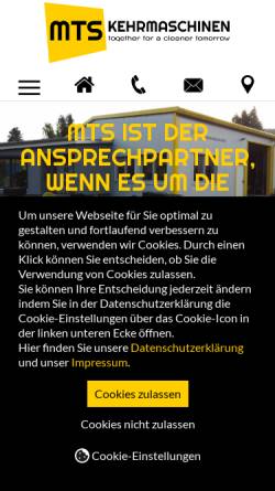 Vorschau der mobilen Webseite www.kehrmaschinen-oppermann.de, Hans Oppermann, Industriebedarf