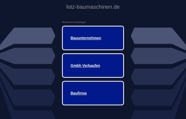 Vorschau von www.lotz-baumaschinen.de, Lotz Baumaschinen GmbH