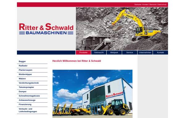 Vorschau von www.ritter-schwald.de, Ritter und Schwald Baumaschinen GmbH