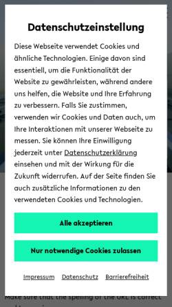 Vorschau der mobilen Webseite www.lili.uni-bielefeld.de, Arbeitsbuch Linguistik
