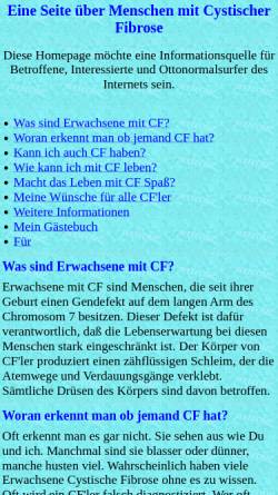 Vorschau der mobilen Webseite www.unterspan.de, Eine Seite über Cystische Fibrose