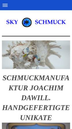 Vorschau der mobilen Webseite www.dawill-schmuck.de, Joachim Dawill