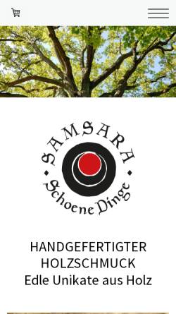 Vorschau der mobilen Webseite www.samsara-schoene-dinge.de, Samsara-Schöne-Dinge, André Möller