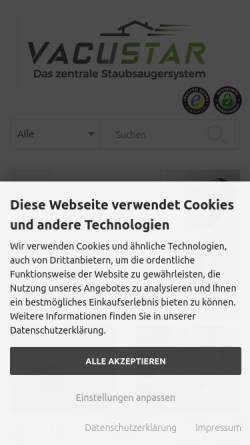 Vorschau der mobilen Webseite www.staubsaugersystem.de, Stolze & Lüder GbR