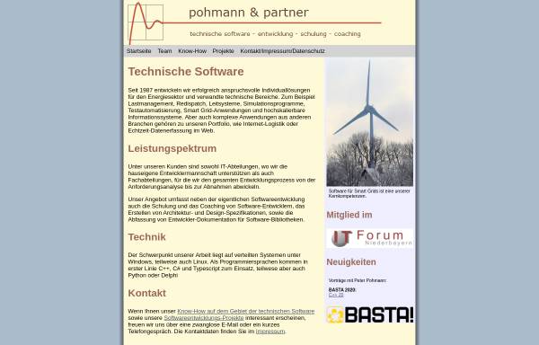 Vorschau von www.pohmannundpartner.de, Ingenieurbüro Pohmann und Partner