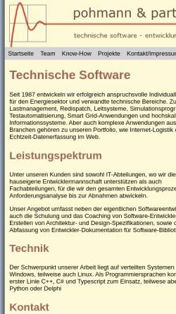 Vorschau der mobilen Webseite www.pohmannundpartner.de, Ingenieurbüro Pohmann und Partner