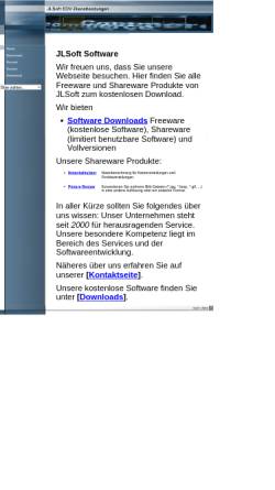 Vorschau der mobilen Webseite www.jlsoft.de, JLSoft EDV-Dienstleistungen, Inhaber Jan Löffler