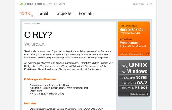 Vorschau von r-dev.de, Mark Rohrbacher Development