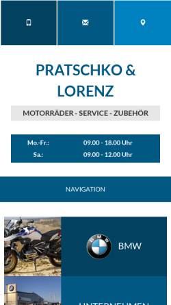 Vorschau der mobilen Webseite www.pratschko.de, Yamaha Frank Pratschko