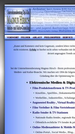 Vorschau der mobilen Webseite www.magnushirsch.de, Unternehmensberatung Dipl.-Kfm. Magnus Hirsch