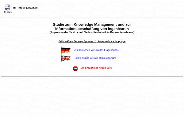 Vorschau von www.jung24.de, Knowledge Management und zur Informationsbeschaffung von Ingenieuren