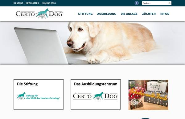 Vorschau von www.certodog.ch, Stiftung für das Wohl des Hundes