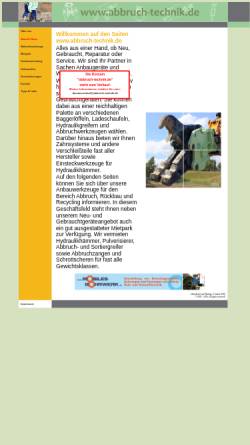 Vorschau der mobilen Webseite www.abbruch-technik.de, BAV Baumaschinenausrüstungsgesellschaft mbH