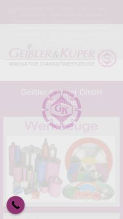 Vorschau der mobilen Webseite www.geissler-kuper.de, Geißler & Kuper