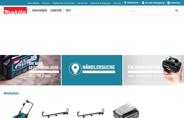 Vorschau von www.makita.de, Makita Werkzeug GmbH