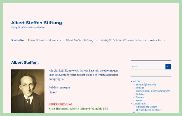 Vorschau von www.steffen-stiftung.ch, Albert Steffen-Stiftung