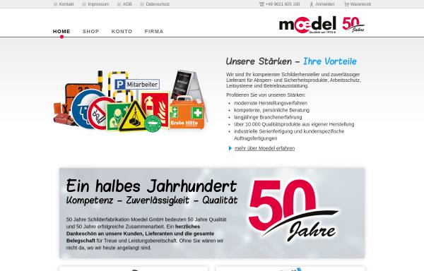 Vorschau von werk-1.schilderhersteller.de, Schilderfabrikation Moedel GmbH