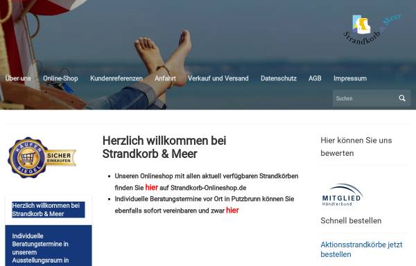 Vorschau von www.strandkorb-und-meer.de, Pries, Corina - Strandkorb & Meer