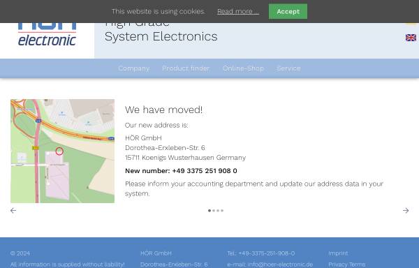 Vorschau von hoer-electronic.de, Hör GmbH & Co. KG