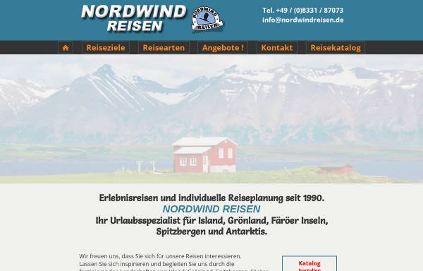 Vorschau von www.nordwindreisen.de, Nordwind Reisen