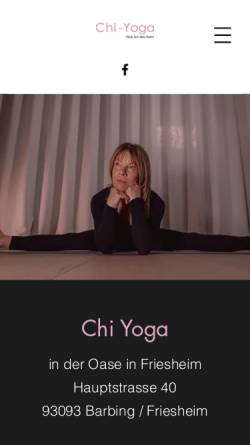 Vorschau der mobilen Webseite www.chi-yoga-regensburg.de, Chi Yoga - Eine Reise durch den Körper
