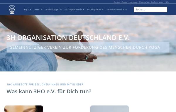 Vorschau von www.3ho.de, Kundalini Yoga Lehrerverein 3HO