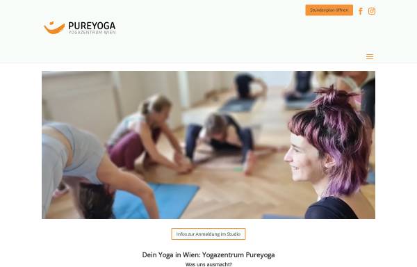 Vorschau von www.pureyoga.at, Pureyoga - Ashtanga Yoga Vienna