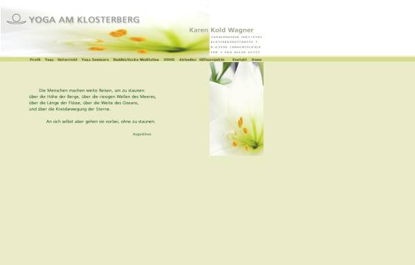 Wagner, Karen Kold, Langenselbold - Yoga Am Klosterberg