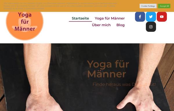 Vorschau von yoga-fuer-maenner.de, Yoga für Männer!